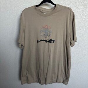Men's Nike Kyrie Irving Basketball Brown T Shirt- Large